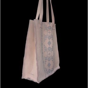 VTG LIZ CLAIBORNE Genuine Leather Brown Bohemian Floral Pattern Woman’s Handbag